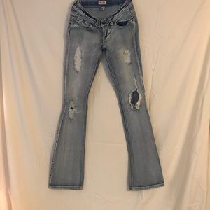 🔥🔥Mudd Jeans with distress holes size 3